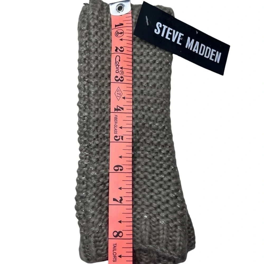 Steve Madden Women’s Knitted Fingerless Gloves Mittens